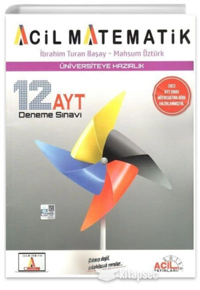 AYT Matematiğin İlacı 12 Denemeleri Özel Baskı Acil Yayınları YKS Fotokopi