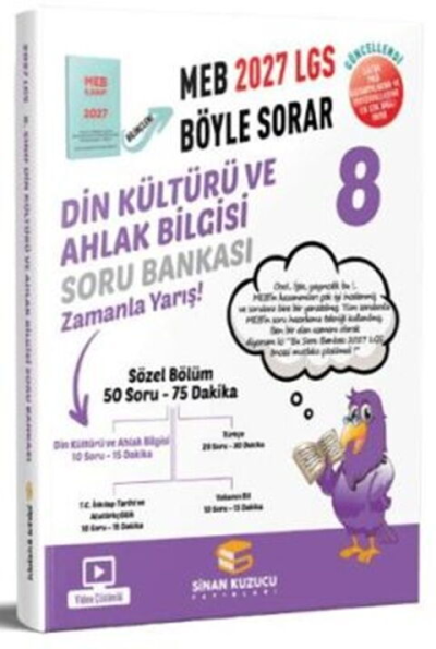 2027 8. Sınıf LGS Din Kültürü ve Ahlak Bilgisi Soru Bankası Sinan Kuzucu
