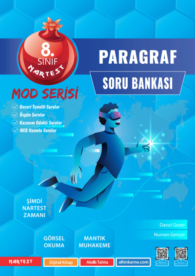 8. Sınıf Mod Paragraf Soru Bankası Nartest Yayınları YKS Fotokopi