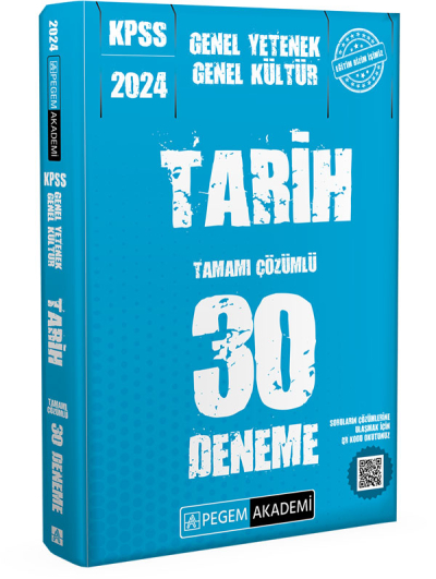 2024 KPSS Genel Kültür Genel Yetenek Tarih 30 Deneme YKS Fotokopi