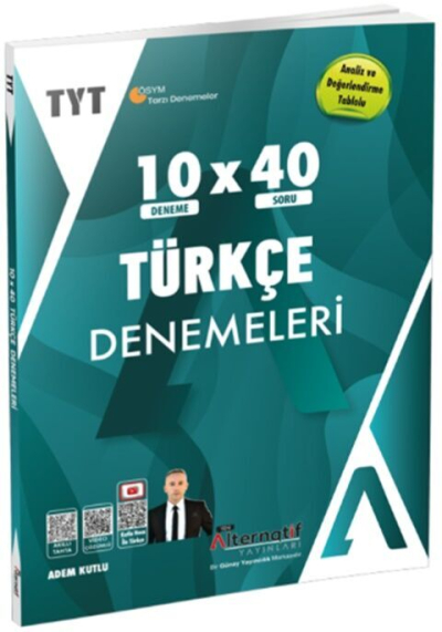 TYT Türkçe 10 x 40 Branş Denemeleri Alternatif Yayınları YKS Fotokopi