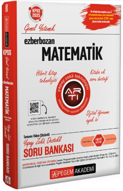 2025 Ezberbozan KPSS Genel Yetenek Genel Kültür Matematik Soru Bankası Pegem Yayınları YKS Fotokopi