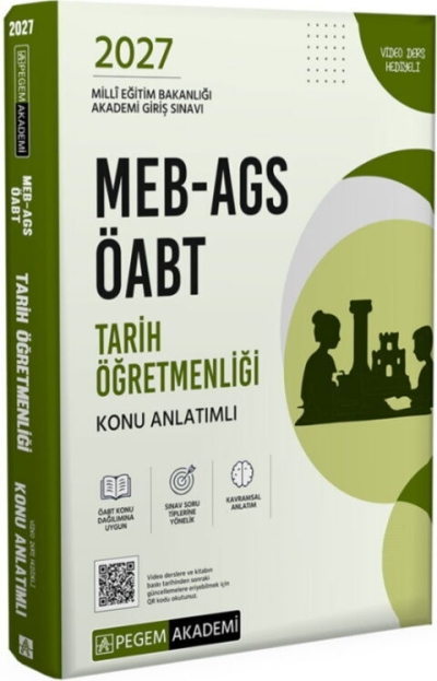 MEB AGS ÖABT Tarih Öğretmenliği Konu Anlatımlı Pegem Yayınları YKS Fotokopi