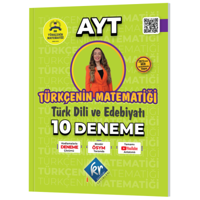 Gamze Hoca Türkçenin Matematiği AYT Türk Dili ve Edebiyatı 10 Deneme KR Akademi YKS Fotokopi