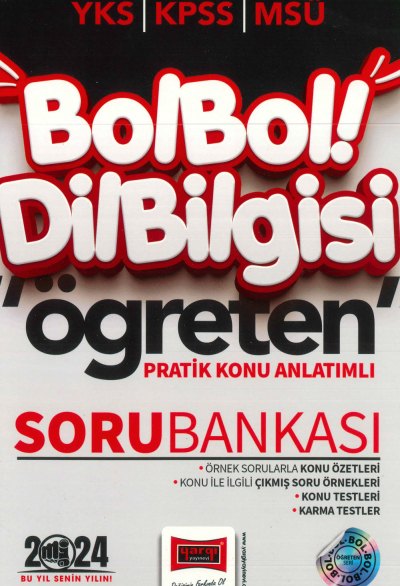 BOL BOL DİL BİLGİSİ ÖĞRETEN PRATİK KONU ANLATIMLI SORU BANKASI YKS Fotokopi