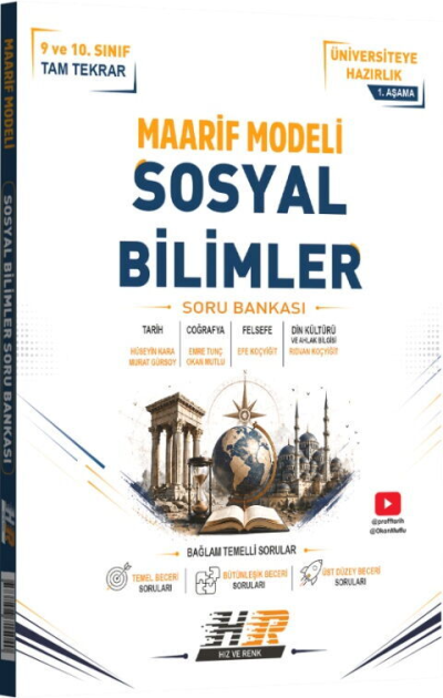 TYT Sosyal Bilimler Maarif Modeli Soru Bankası Hız ve Renk Yayınları YKS Fotokopi