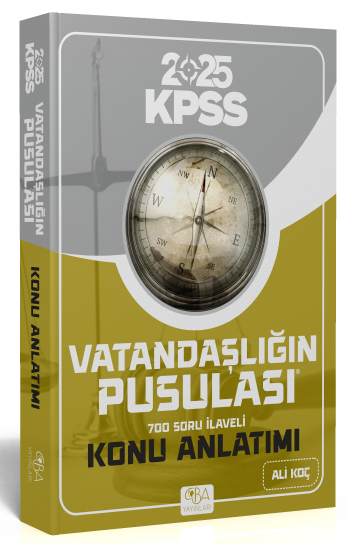 2025 KPSS Vatandaşlığın Pusulası Konu Anlatımı CBA Yayınları YKS Fotokopi
