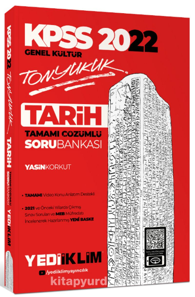 2022 KPSS Genel Kültür Tonyukuk Tarih Tamamı Çözümlü Soru Bankası YKS Fotokopi