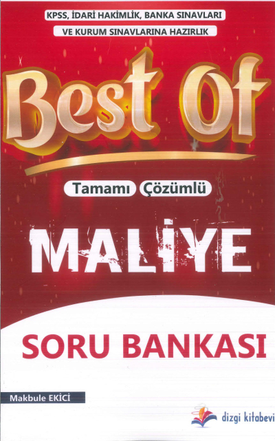 2025 Best Of Tamamı Çözümlü Maliye Soru Bankası Makbule Ekici Dizgi Kitap YKS Fotokopi