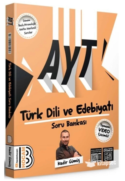 AYT Türk Dili ve Edebiyatı Soru Bankası Video Çözümlü Benim Hocam Yayınları YKS Fotokopi