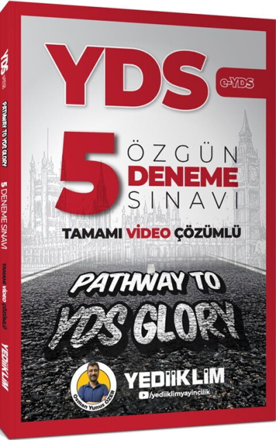 YDS Tamamı Video Çözümlü Özgün 5 Deneme Sınavı Yediiklim Yayınları YKS Fotokopi