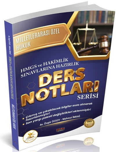 HUKAL HMGS HAKİMLİK Milletlerarası Özel Hukuk Ders Notları Savaş Yayınları YKS Fotokopi