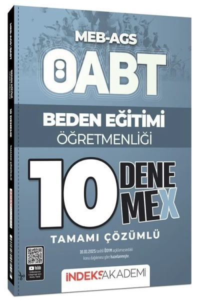 2025 ÖABT MEB-AGS Beden Eğitimi Öğretmenliği 10 DenemeX Çözümlü İndeks Akademi Yayıncılık YKS Fotokopi