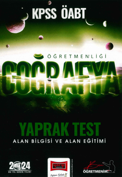 COĞRAFYA ÖĞRETMENLİĞİ YAPRAK TEST ALAN BİLGİSİ-ALAN EĞİTİMİ YKS Fotokopi
