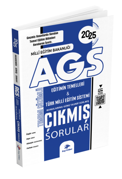 2025 MEB AGS Tamamı Video Çözümlü Eğitimin Temelleri Türk Milli Eğitim Sistemi Çıkmış Sorular Dizgi Kitap YKS Fotokopi