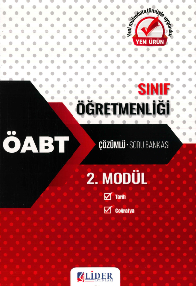 SINIF ÖĞRETMENLİĞİ 2. MODÜL (TARİH-COĞRAFYA) ÇÖZÜMLÜ SORU BANKASI YKS Fotokopi