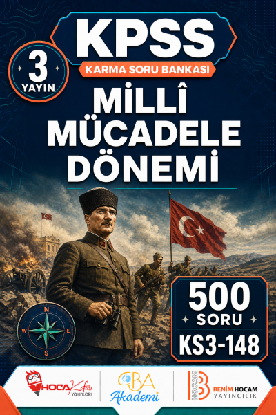 Millî Mücadele Dönemi 3 Yayın 500 Soru (Benim Hocam - CBA - Hoca Kafası Yayınları)