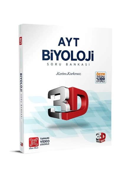 AYT Biyoloji 3D Soru Bankası YKS Fotokopi
