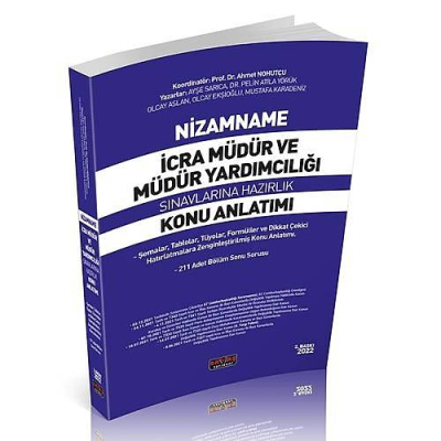 NİZAMNAME İCRA MÜDÜRLÜĞÜ KONU ANLATIMI YKS Fotokopi