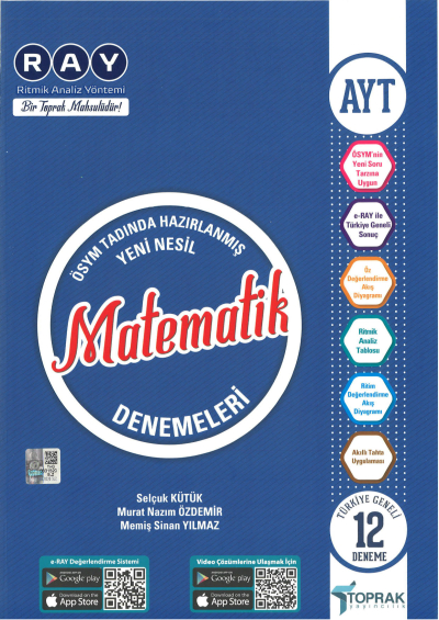 AYT Matematik Ray 12 li Denemeleri YKS Fotokopi