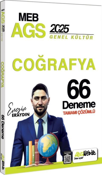 2025 MEB AGS Türkiye Coğrafyası Tamamı Çözümlü 33 Deneme Sınavı HocaWebde Yayınları YKS Fotokopi