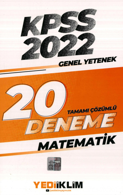 MATEMATİK 20 DENEME ÇÖZÜMLÜ YKS Fotokopi