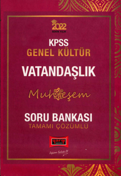 VATANDAŞLIK MUHTEŞEM TAMAMI ÇÖZÜMLÜ SORU BANKASI YKS Fotokopi