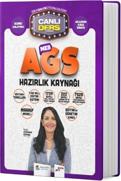 2025 MEB AGS Eğitim ve Eğitim Mevzuatı Konu Anlatımı Akademi Denizi YKS Fotokopi