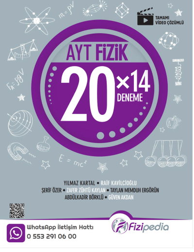 AYT Fizik 20 x 14 Deneme Fizipedia Yayınları YKS Fotokopi