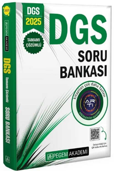 2025 DGS Tamamı Çözümlü Soru Bankası Pegem Akademi