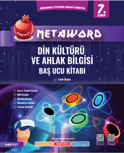 7. Sınıf Metaword Din Kültürü Ve Ahlak Bilgisi Nartest Yayınları YKS Fotokopi