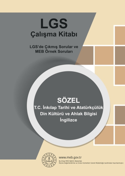 LGS Çalışma Kitabı SÖZEL (İnkılap Tar. Atatürkçülük Din Kül. İngilizce)