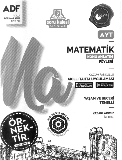 AYT MATEMATİK KONU ANLATIM FÖYLERİ YKS Fotokopi