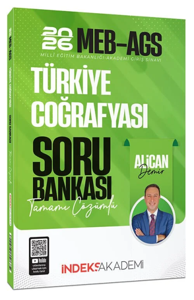 2026 MEB-AGS Türkiye Coğrafyası Soru Bankası Çözümlü Alican Demir İndeks Akademi Yayıncılık YKS Fotokopi
