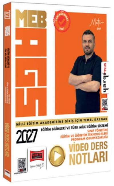 MEB-AGS Eğitim Bilimleri ve Türk Milli Eğitim Sistemi Video Ders Notları - Metin Şar Yargı Yayınları YKS Fotokopi