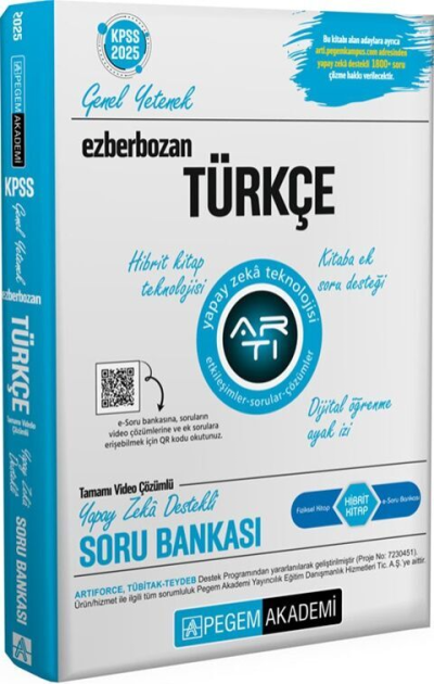 2025 Ezberbozan KPSS Genel Yetenek Genel Kültür Türkçe Soru Bankası Pegem Yayınları YKS Fotokopi