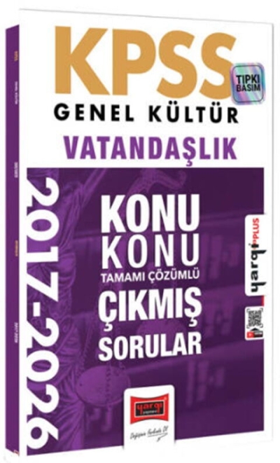 KPSS Genel Kültür Vatandaşlık Konu Konu Tamamı Çözümlü 10 Yıl Çıkmış Sorular Yargı Yayınları YKS Fotokopi