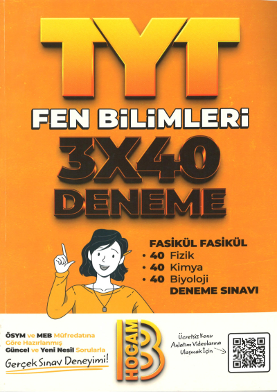 TYT Fen Bilimleri 3x40 Fasikül Denemeler YKS Fotokopi