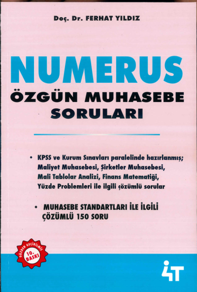 NUMERUS ÖZGÜN MUHASEBE SORU BANKASI YKS Fotokopi