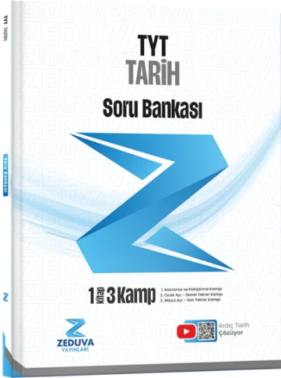 Ardıç Tarih TYT Tarih 1 Kitap 3 Kamp Soru Bankası Zeduva Yayınları YKS Fotokopi