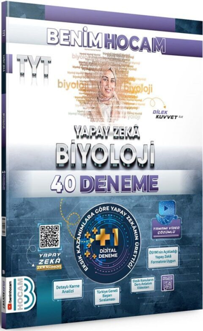 2025 TYT Yapay Zeka Biyoloji 40 Deneme Benim Hocam Yayınları YKS Fotokopi