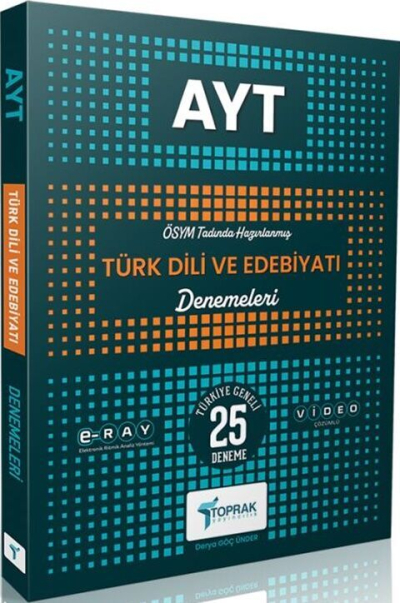 AYT Türk Dili ve Edebiyatı Deneme Toprak Yayıncılık YKS Fotokopi