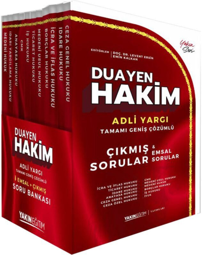 Duayen Hakim Çıkmış & Emsal Adli Yargı Soru Bankası Seti YKS Fotokopi