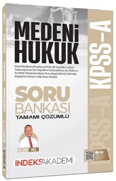 KPSS A Grubu Medeni Hukuk Soru Bankası İndeks Akademi YKS Fotokopi