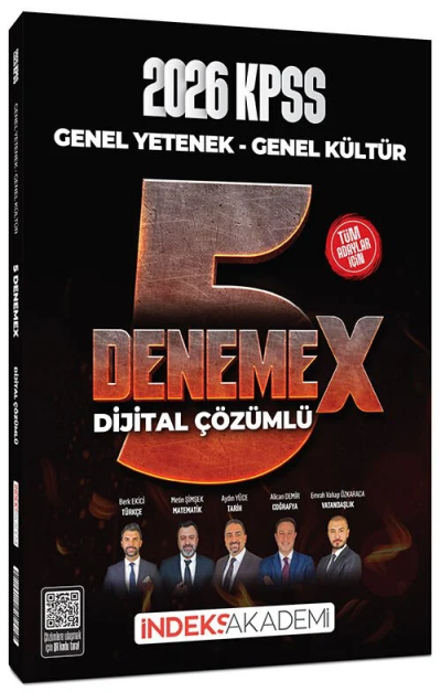 2026 KPSS Genel Yetenek Genel Kültür 5 DenemeX Çözümlü İndeks Akademi Yayıncılık YKS Fotokopi