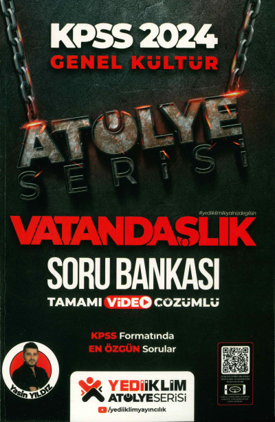 VATANDAŞLIK SORU BANKASI TAMAMI VİDEO ÇÖZÜMLÜ ATÖLYE SERİSİ YKS Fotokopi