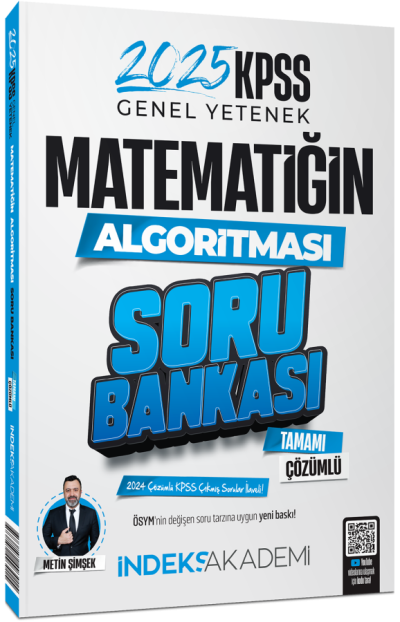 2025 KPSS Matematik Matematiğin Algoritması Soru Bankası Çözümlü İndeks Akademi Yayıncılık YKS Fotokopi