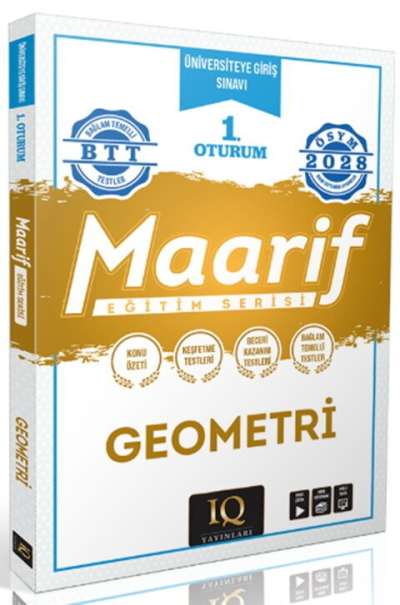 2028 TYT Geometri Maarif Eğitim Serisi 1. Oturum IQ Yayınları YKS Fotokopi