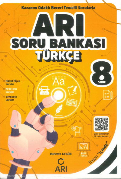 8. Sınıf Türkçe Arı Soru Bankası YKS Fotokopi