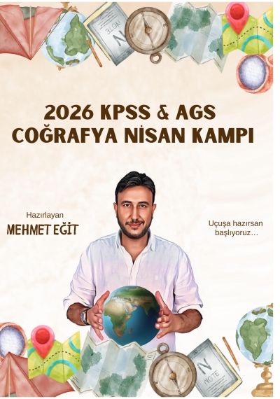 2026 KPSS AGS Coğrafya Nisan Kampı Mehmet Eğit YKS Fotokopi